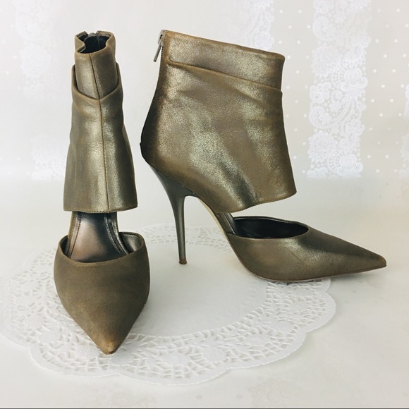 Aldo Shoes - Aldo Bronze Heeled Booties Stilettos Sz 36